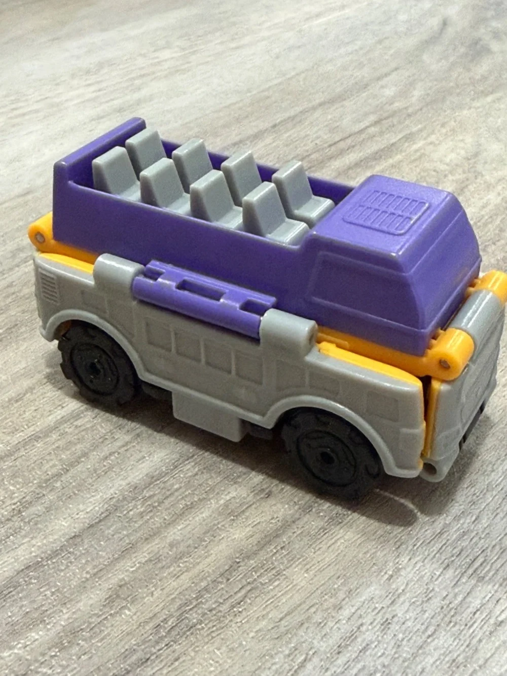 TransRacers 2-in-1 Flip Transforming Double Decker Bus Toy Vehicle
